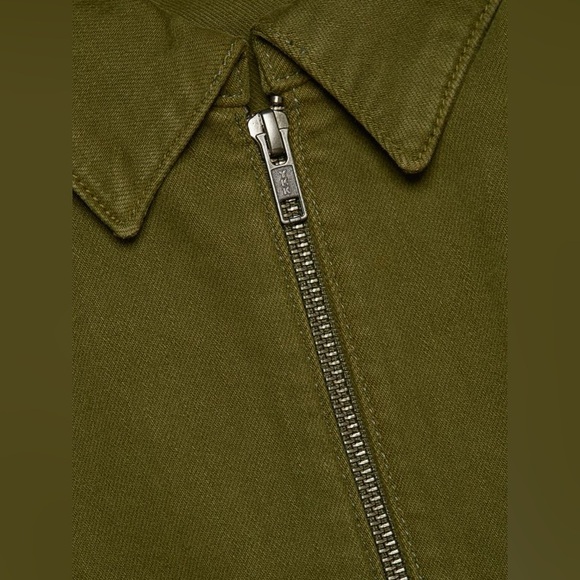 ALICE + OLIVIA || Gorgeous Wide-Leg Denim Jumpsuit in Army Green - SZ 24 💚NWT💚 - Picture 4 of 12